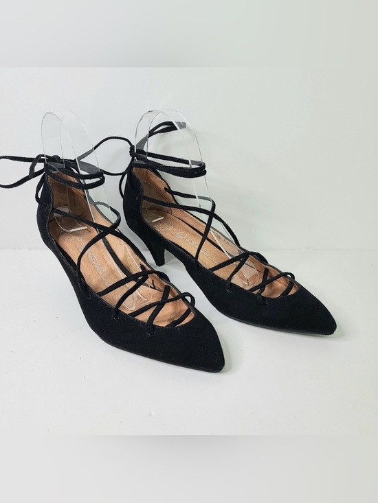 Jeffrey Campbell Shoes - Jeffrey Campbell Ibiza Last Handmade Strappy Kitten Heel Black Suede Shoes